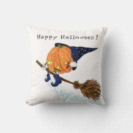 装飾用クッションおもしろいハロウィーンウィッチパンプキン飛んでいる クッション