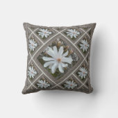 装飾用クッションとホワイトマグノリアス クッション (裏面)