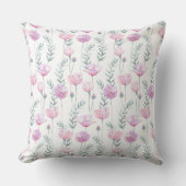 装飾用クッションと花の柔らかいパステルシェード。 クッション (正面)