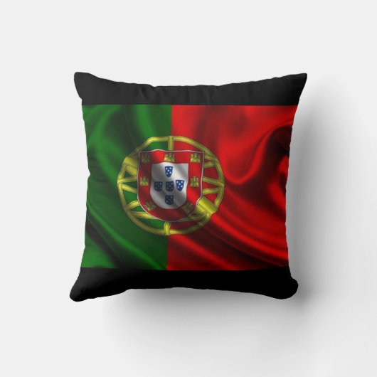 装飾用クッションとPortAZロゴ&ポルトガル国旗 クッション (裏面)