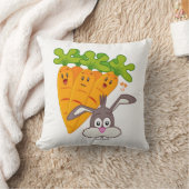 装飾用クッションにんじんうさぎ クッション (ブランケット)