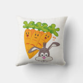 装飾用クッションにんじんうさぎ クッション (裏面)