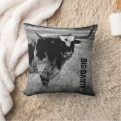 装飾用クッションにテキサス州ロングホーンが付いている クッション (ブランケット)