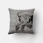 装飾用クッションにテキサス州ロングホーンが付いている クッション (裏面)