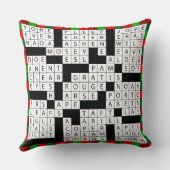 装飾用クッションのクロスワード・パズルのデザイン クッション (裏面)