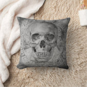 装飾用クッションのスカルのデザイン クッション (ブランケット)