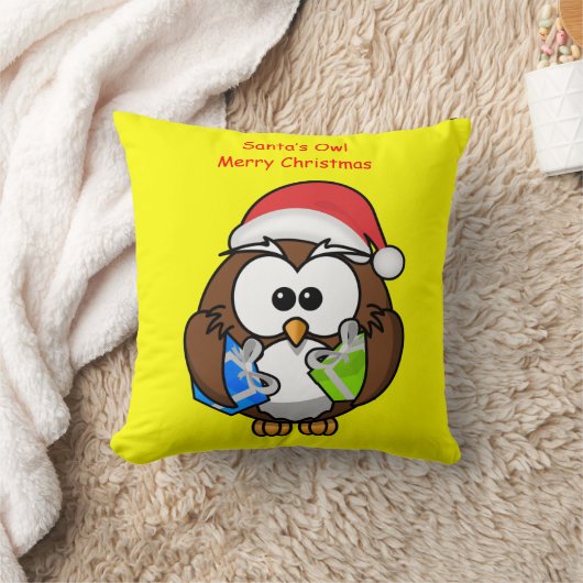 装飾用クッションのデコアフクロウ クッション (ブランケット)