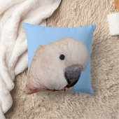 装飾用クッションの上のMoluccanオウムの終わり クッション (ブランケット)