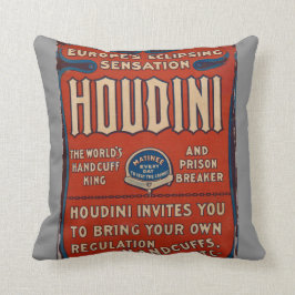 装飾用クッションの再生のヴィンテージのHoudiniポスター クッション