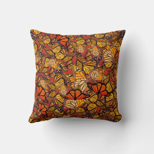 装飾用クッションの多くの(昆虫)オオカバマダラ、モナーク クッション (裏面)