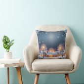 装飾用クッションの暖かい夜雪 クッション (椅子)