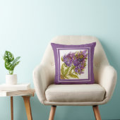 装飾用クッションの紫色のライラックの手塗りの芸術 クッション (椅子)
