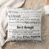 装飾用クッションはとの詩を通してそれを見ます クッション (ブランケット)