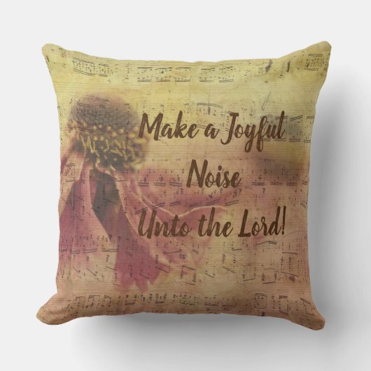 装飾用クッションは主に喜びの声を上げる クッション (正面)