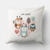 装飾用クッションは可愛いイラストレーション。 クッション (正面)