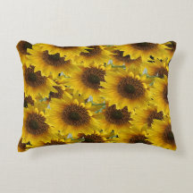 装飾用クッションひまわり