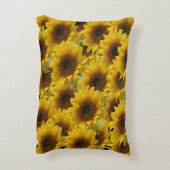 装飾用クッションひまわり アクセントクッション (裏面(縦))