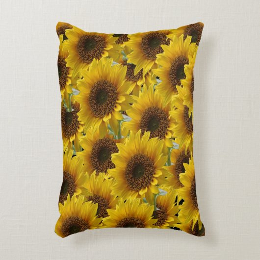 装飾用クッションひまわり アクセントクッション (正面(垂直))