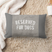 装飾用クッションみすぼらしいシックな文字が犬専用 ランバークッション (ブランケット)