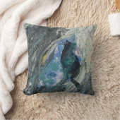 装飾用クッションを絵を描いている流れの抽象芸術の猫 クッション (ブランケット)