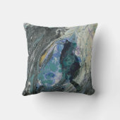 装飾用クッションを絵を描いている流れの抽象芸術の猫 クッション (裏面)