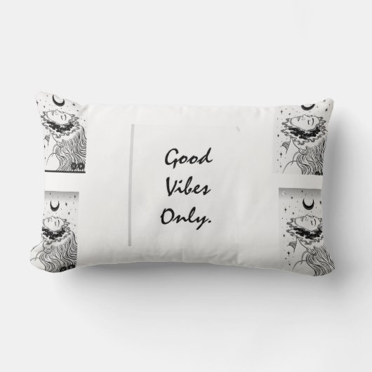 装飾用クッションアミングディシン（眠い天使） 4 ランバークッション (正面)