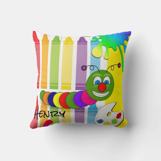 装飾用クッションイエロークライアンズワーム クッション (裏面)