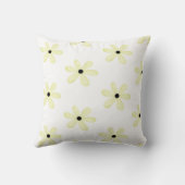 装飾用クッションイエローフラワーフローラ クッション (裏面)