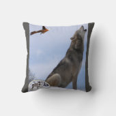 装飾用クッションウルフ クッション (裏面)