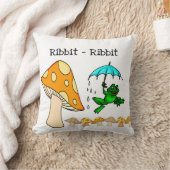 装飾用クッションカエルRibbit Ribbitキノコ クッション (ブランケット)