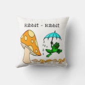 装飾用クッションカエルRibbit Ribbitキノコ クッション (裏面)