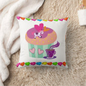 装飾用クッションカップケーキハート クッション (ブランケット)