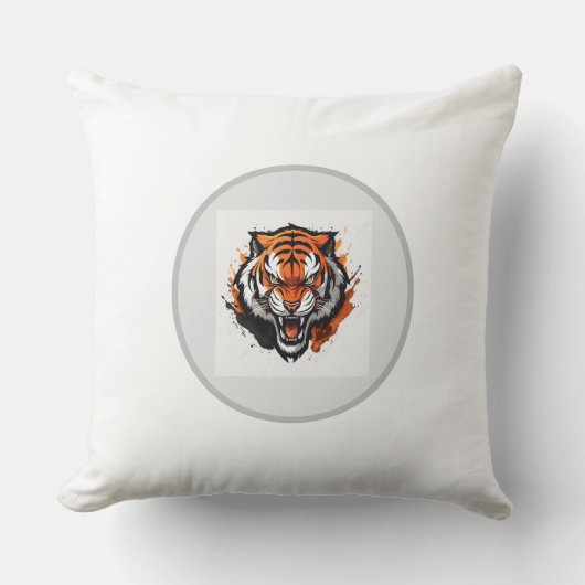 装飾用クッションカバー非常に美しい虎スタイル クッション (正面)
