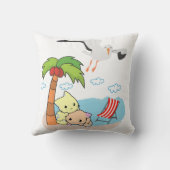 装飾用クッションキッチンネコビーチシーガル クッション (裏面)