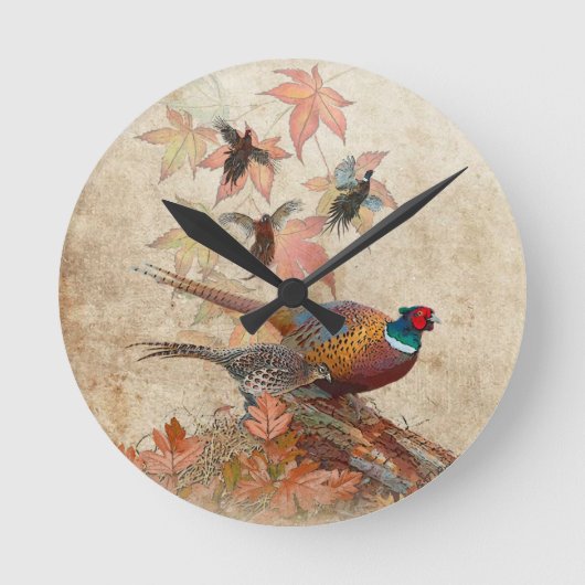 装飾用クッションギフト箱セラミックタイル ラウンド壁時計 (正面)