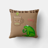 装飾用クッションコーヒービーンカエルOMG クッション (裏面)