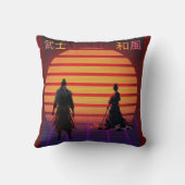 装飾用クッションサムライ日本スタイル クッション (裏面)