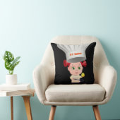 装飾用クッションシェフエッグブレックファーストブラック クッション (椅子)