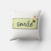 装飾用クッションスマイル（昆虫）マルハナバチ クッション (裏面)