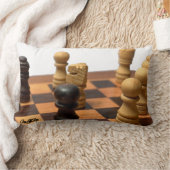 装飾用クッションチェス ランバークッション (ブランケット)