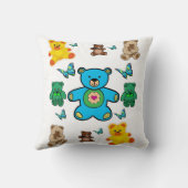 装飾用クッションテディベア クッション (裏面)