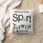 装飾用クッションテニススポーツ クッション (ブランケット)