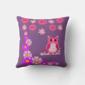 装飾用クッションデコアフローラフクロウ クッション (裏面)