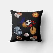 装飾用クッションデコースポーツサッカー クッション (裏面)