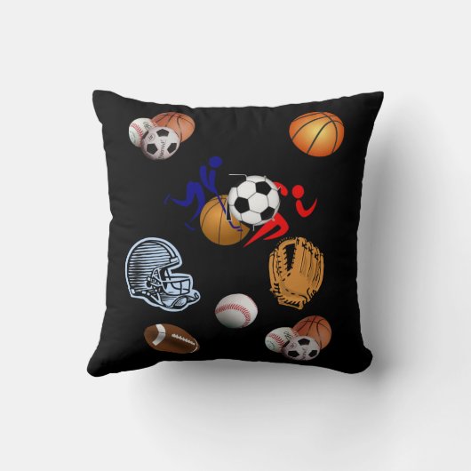 装飾用クッションデコースポーツサッカー クッション (裏面)