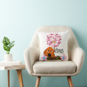 装飾用クッションドッグキャットフローラハートツリー クッション (椅子)