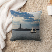 装飾用クッションニューヨーク港の自由の女神 クッション (ブランケット)