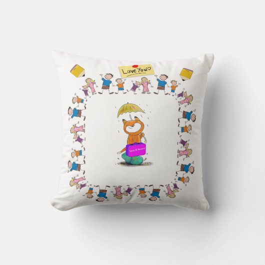 装飾用クッションネコ猫のスペイとニューター クッション (正面)