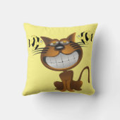 装飾用クッションネコ黒 クッション (裏面)