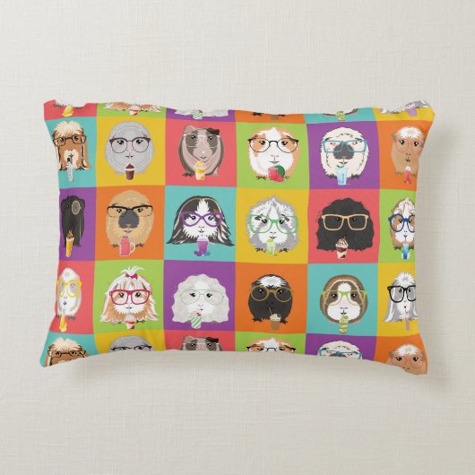 装飾用クッションハッピーギニアピッグ アクセントクッション (裏面)